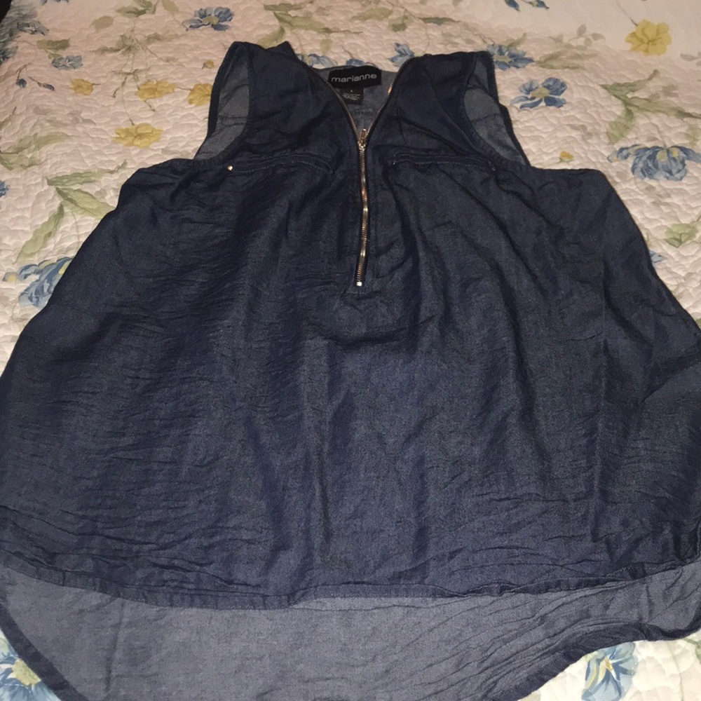 Jean Zip Up top